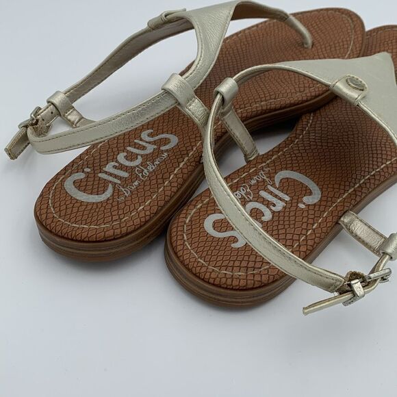 Circus by Sam Edelman silver thing sandals adjustable strap woman’s size 11 - Picture 9 of 12